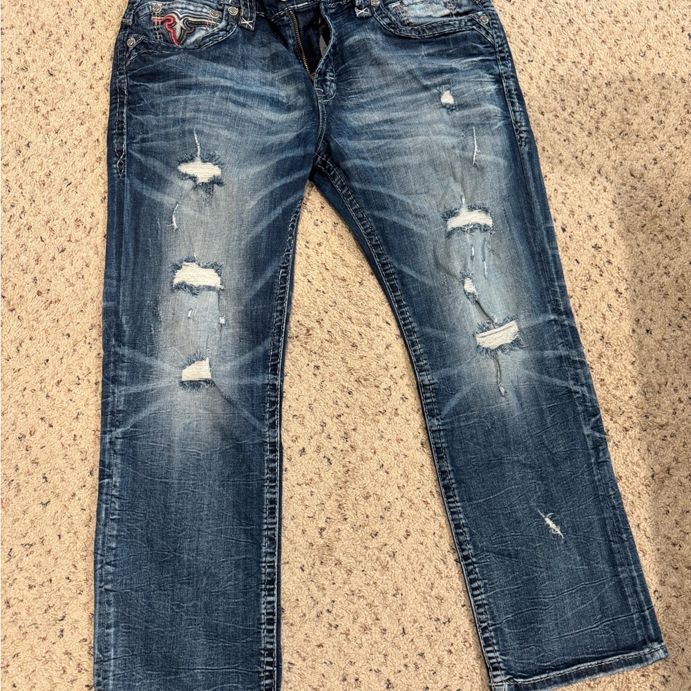 Rock Revival Jeans - "Clyde" Straight - 40x30
